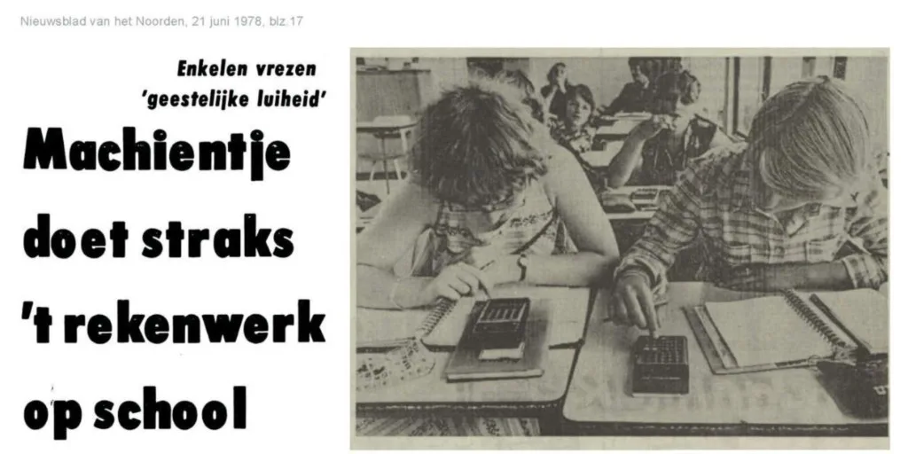 Illustratie bij artikel: AI-content afkraken? Dat deden kranten in 1978 ook al