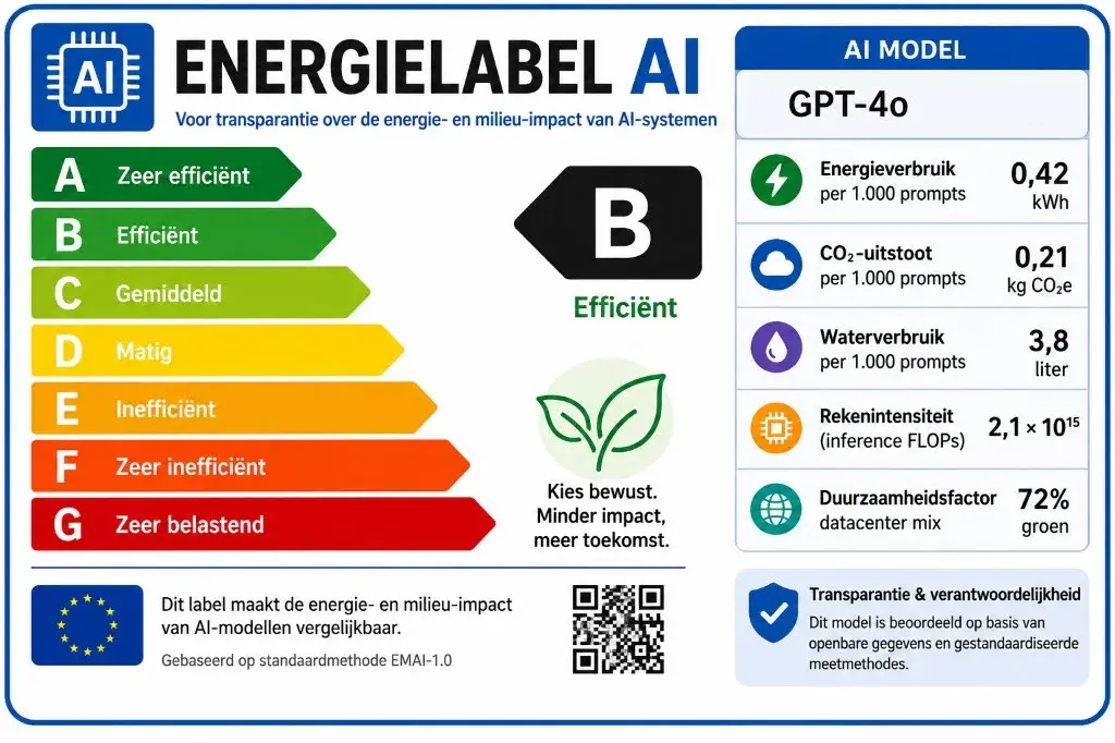 Illustratie bij artikel: AI-energieverbruik meten kan niet, en dat is bewust zo