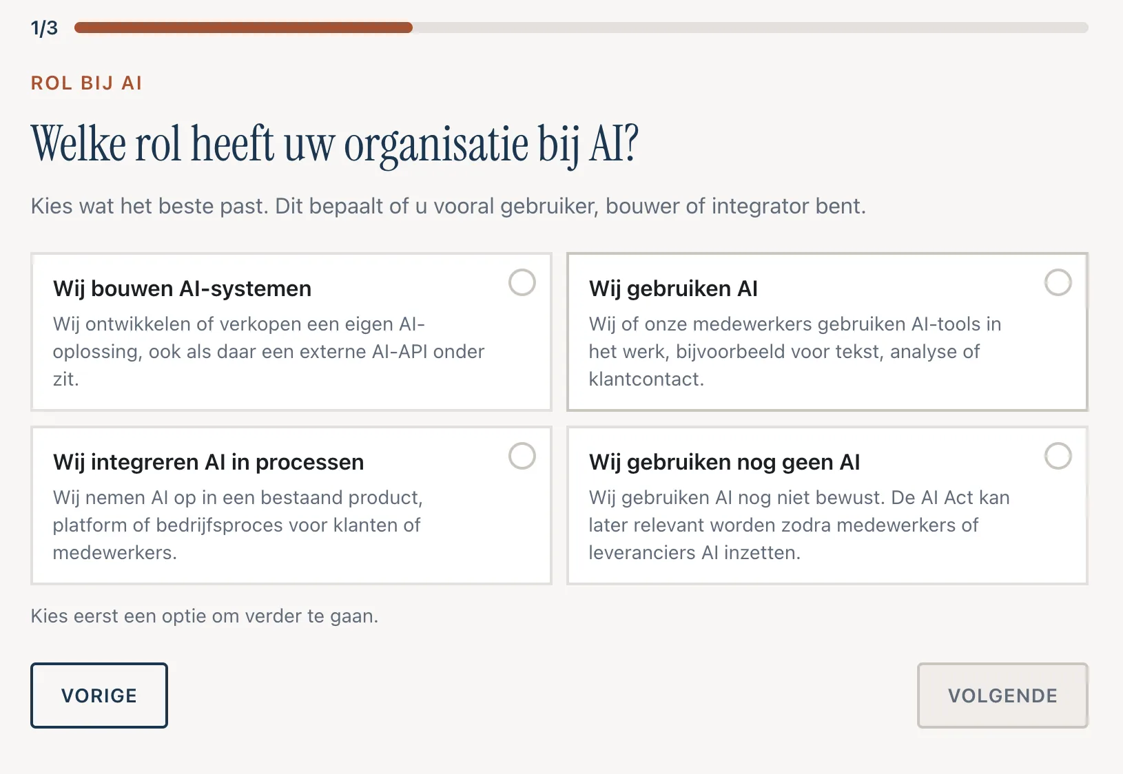 Preview of the AI Act impact scanner
