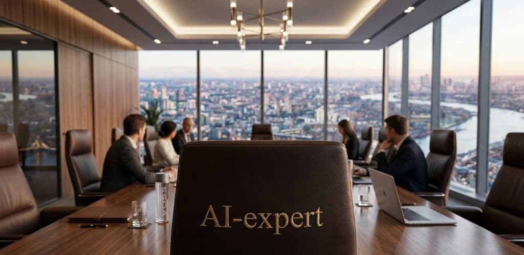 Illustratie bij artikel: De blinde vlek in de boardroom: waarom elke Raad van commissarissen nu een AI- en Cybersecurity-expert nodig heeft