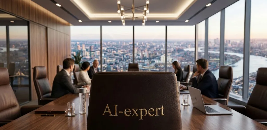 Illustratie bij artikel: De blinde vlek in de boardroom: waarom elke raad van commissarissen nu een AI- en cybersecurity-expert nodig heeft
