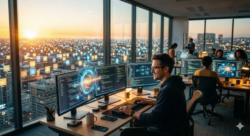 Illustratie bij artikel: De gouden eeuw van de programmeur begint nu pas