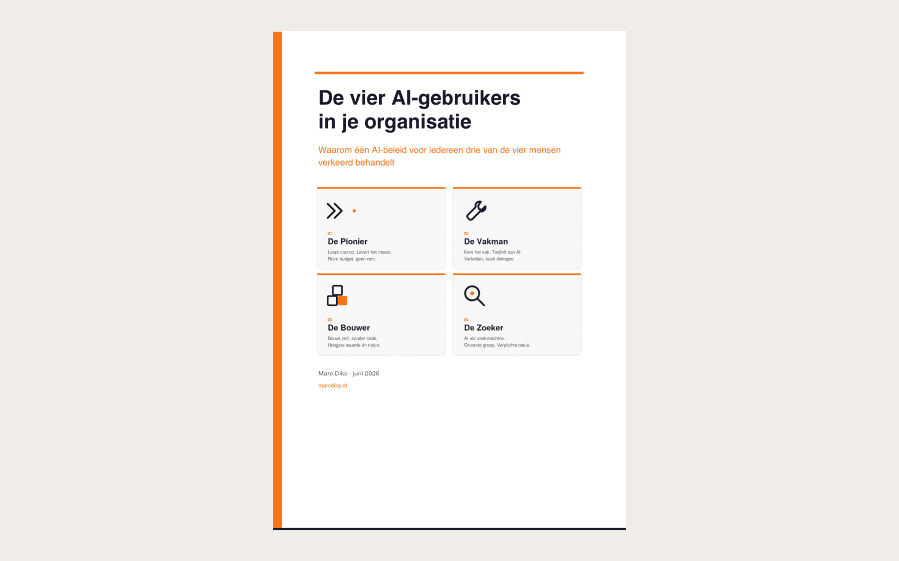 Illustratie bij artikel: Er zijn vier soorten AI-gebruikers in je organisatie. Je behandelt er waarschijnlijk drie verkeerd