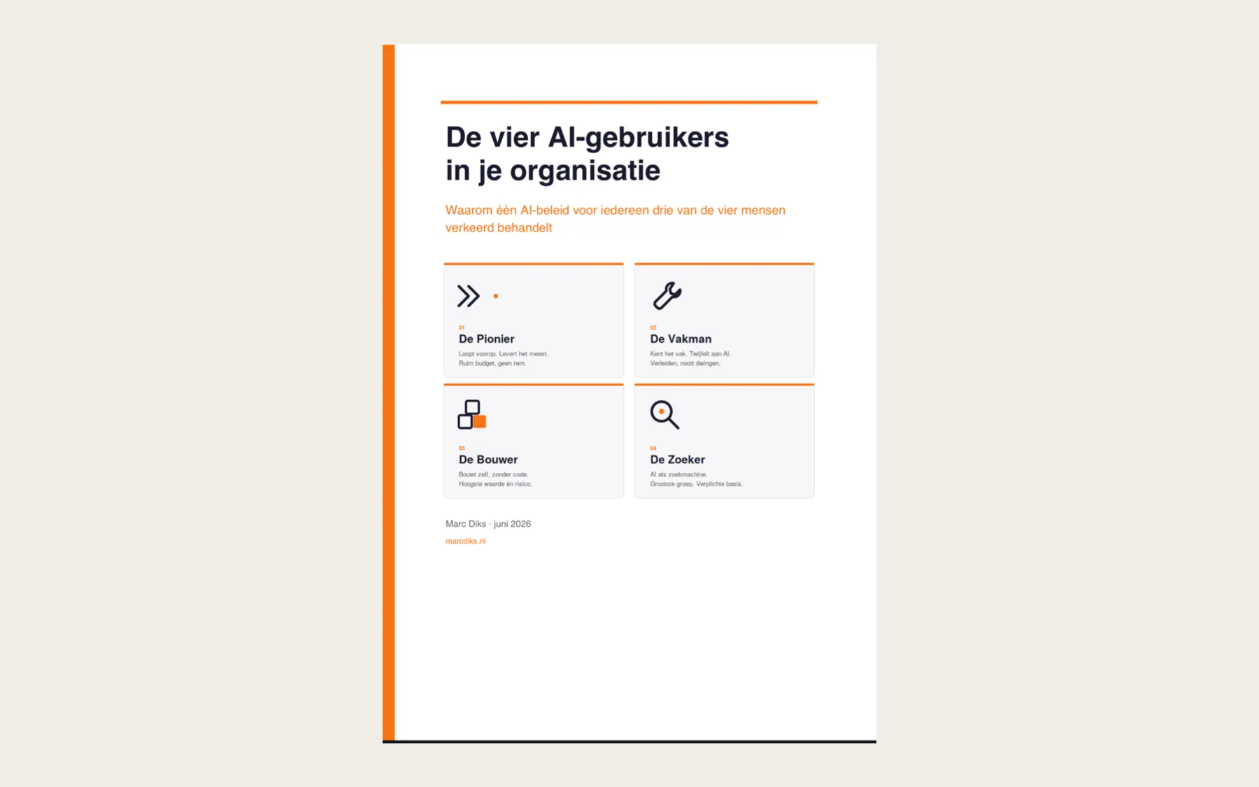 Illustratie bij artikel: Er zijn vier soorten AI-gebruikers in je organisatie. Je behandelt er waarschijnlijk drie verkeerd